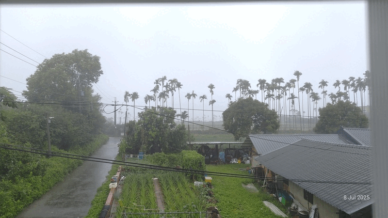 torrential shower